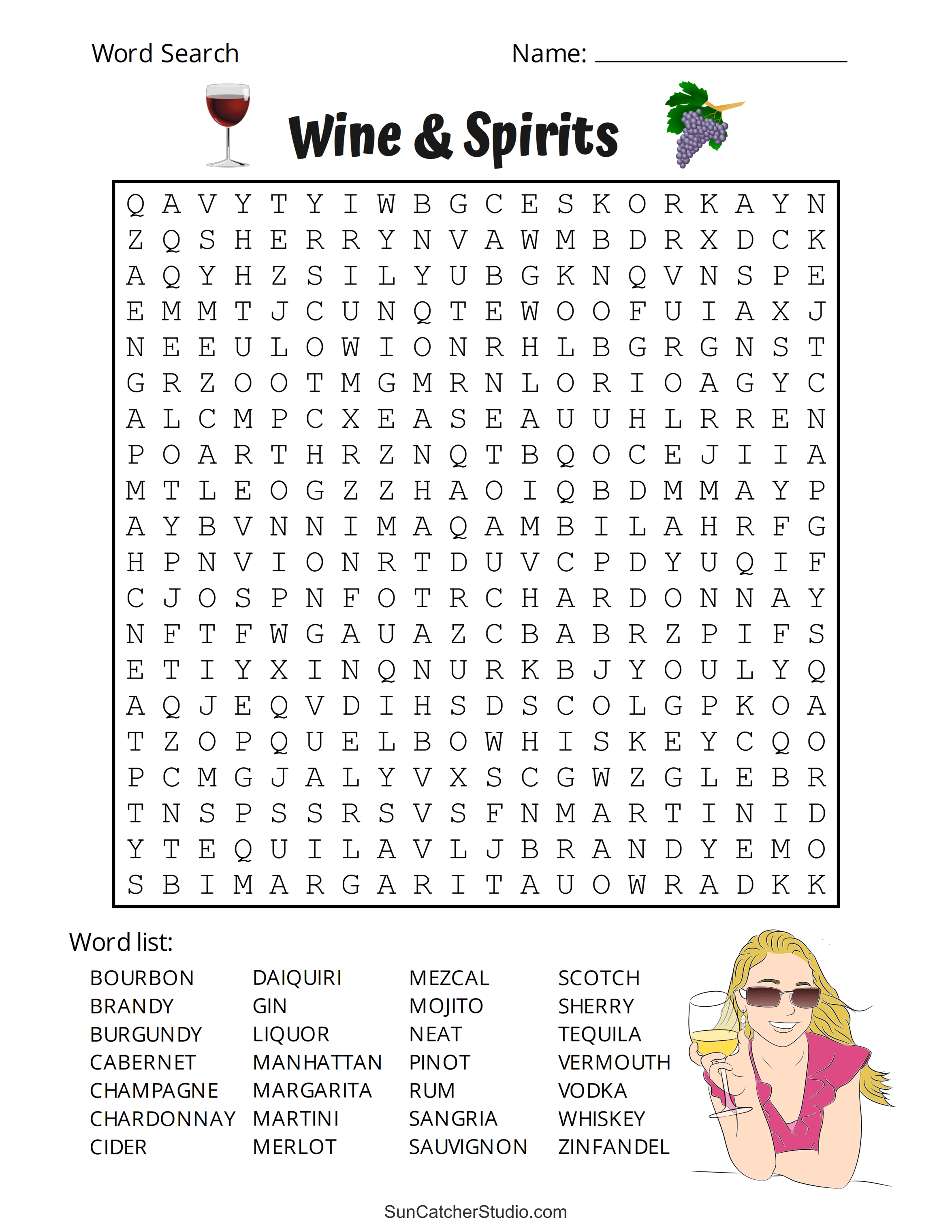 printable adult word search puzzles (word find) – free printables